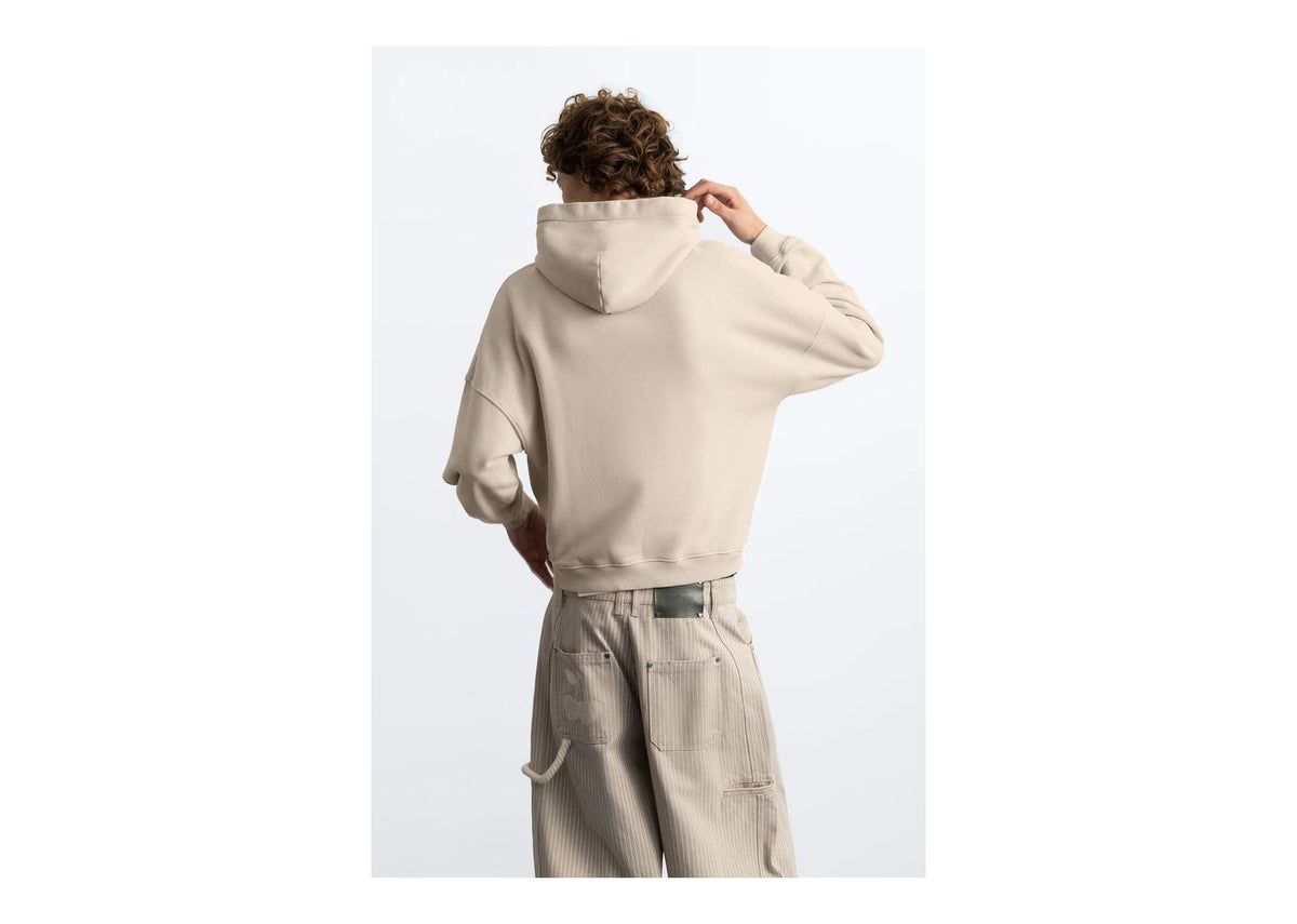 Nude Project Box Logo Hoodie Ivory