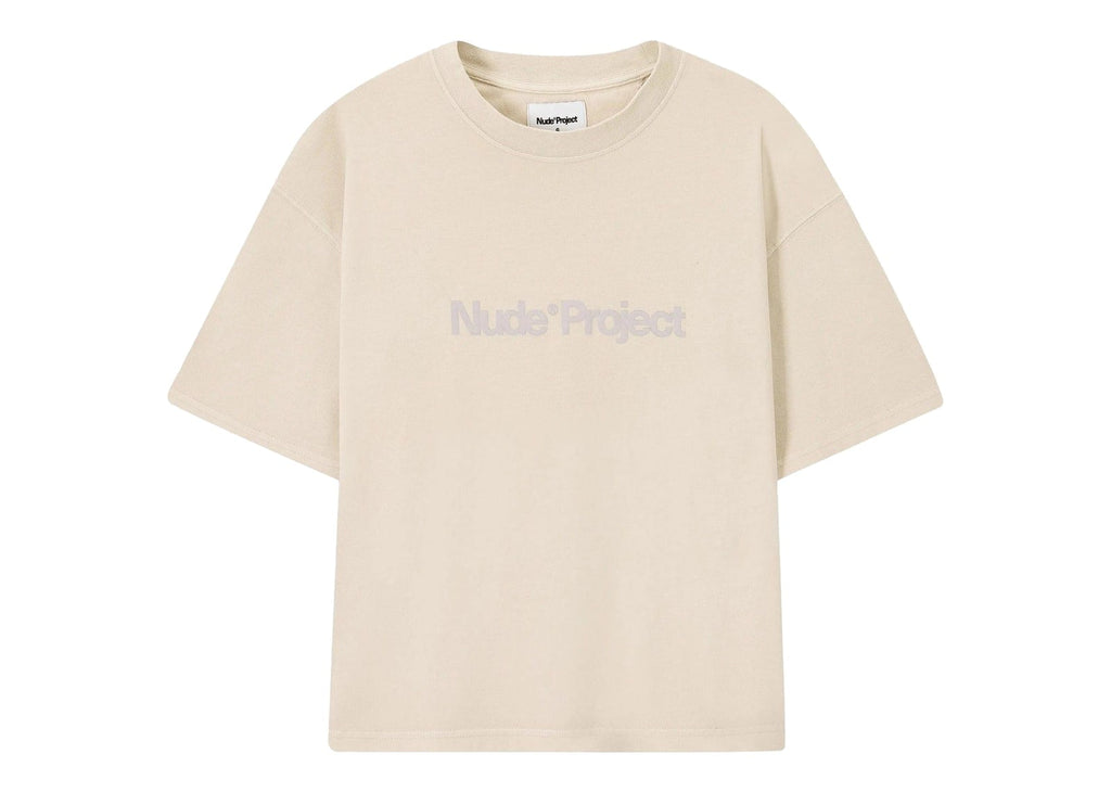 Nude Project Box Logo Tee Beige