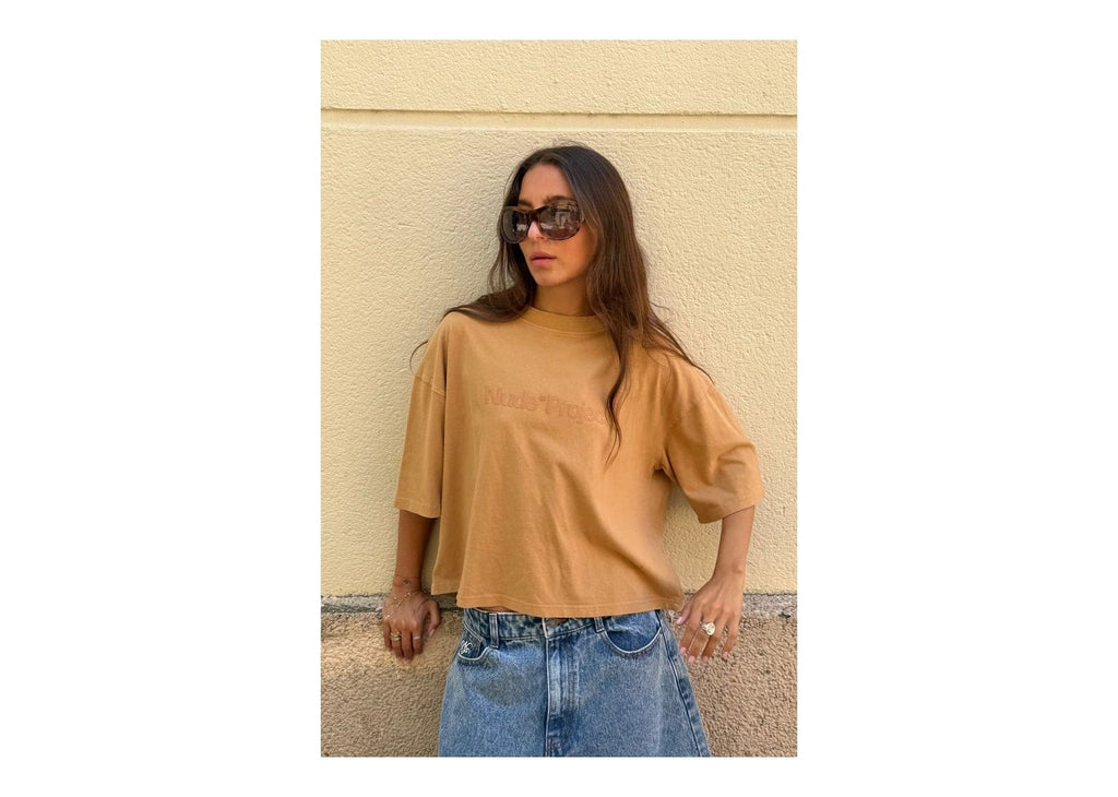 Nude Project Box Logo Tee Brown