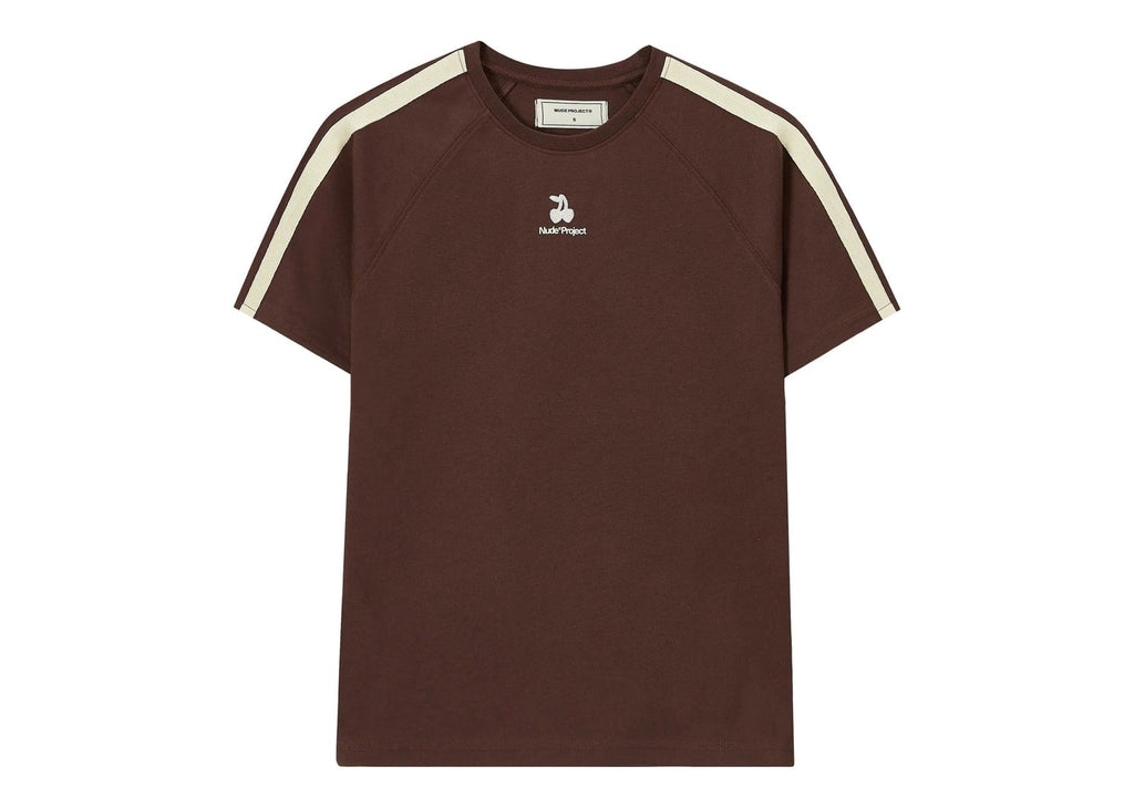 Nude Project Cherry Logo Slim Tee Brown