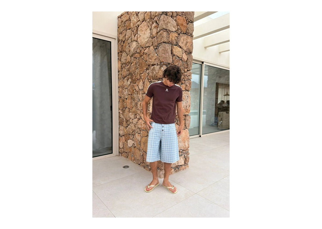 Nude Project Cherry Logo Slim Tee Brown
