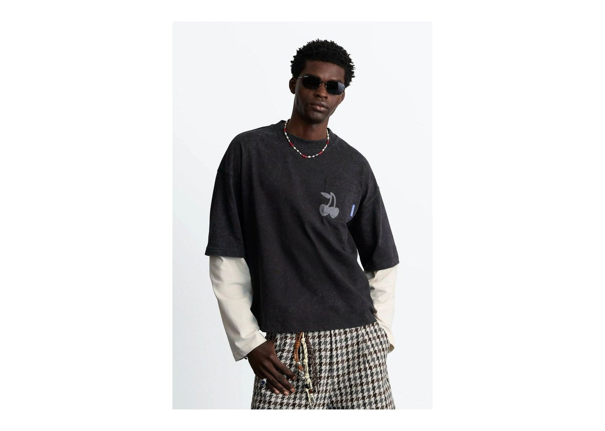 Nude Project Cherry Long-Sleeve Tee Ash