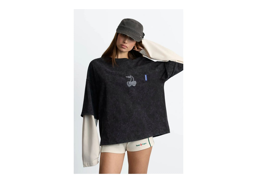 Nude Project Cherry Long-Sleeve Tee Ash