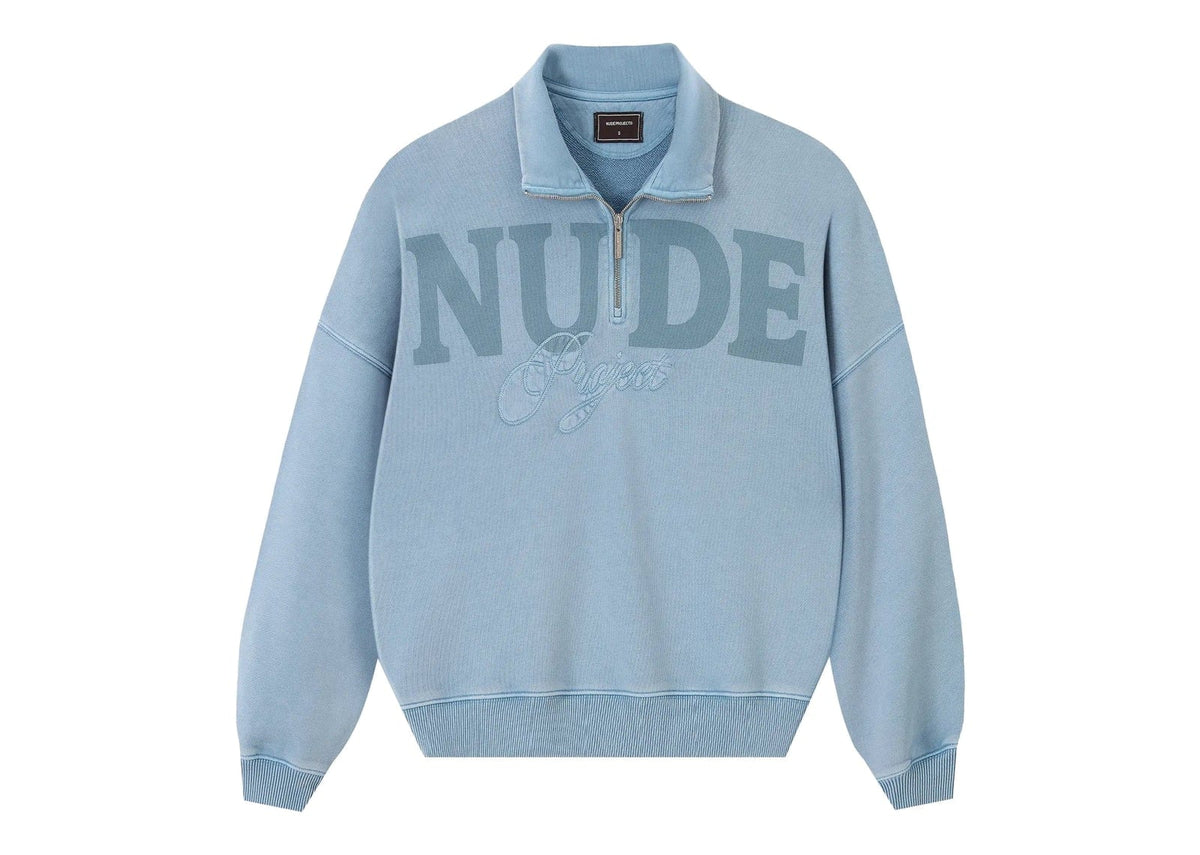 Nude Project Daegu Quarter-Zip Baby Blue