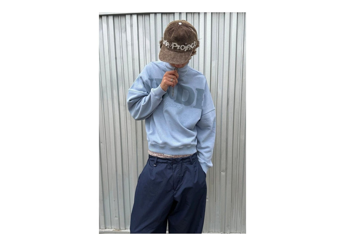 Nude Project Daegu Quarter-Zip Baby Blue