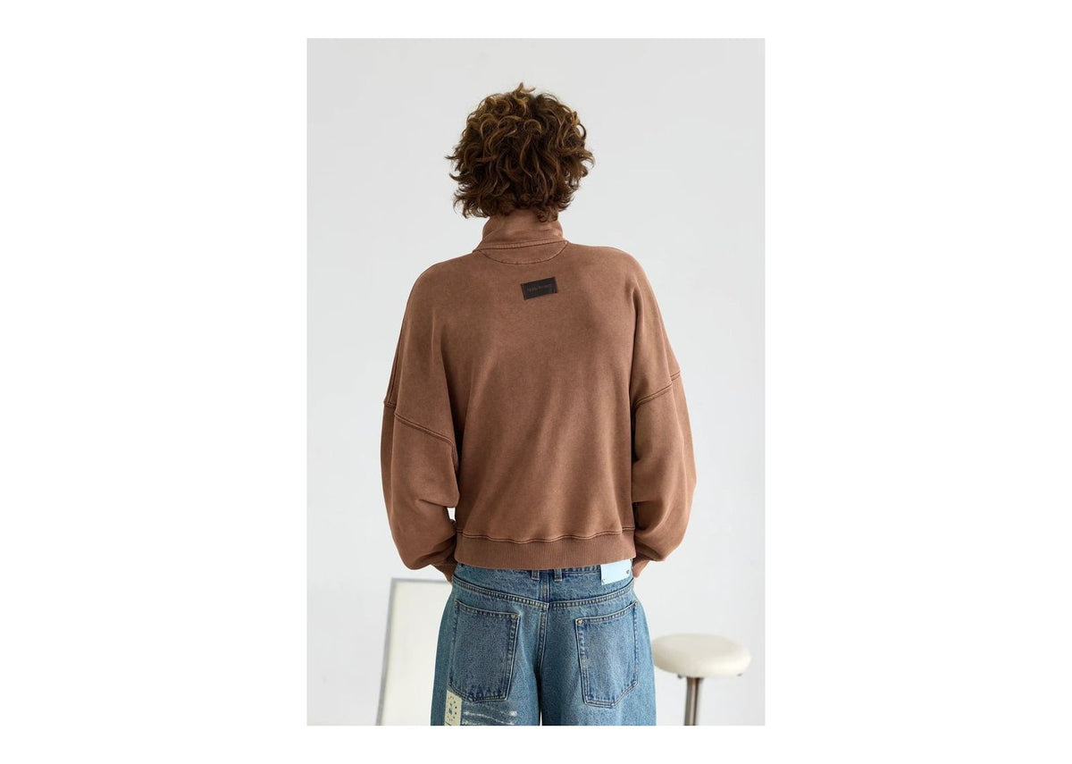 Nude Project Daegu Quarter-Zip Brown