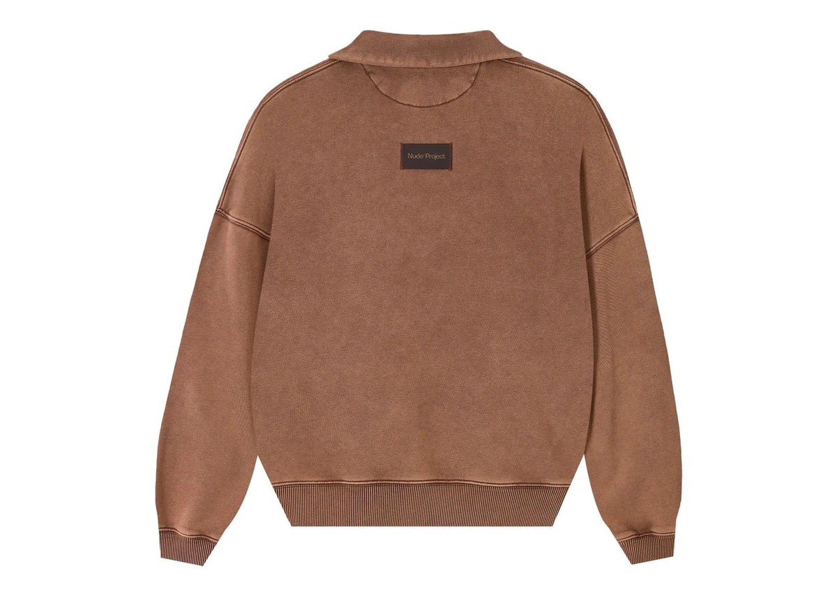 Nude Project Daegu Quarter-Zip Brown