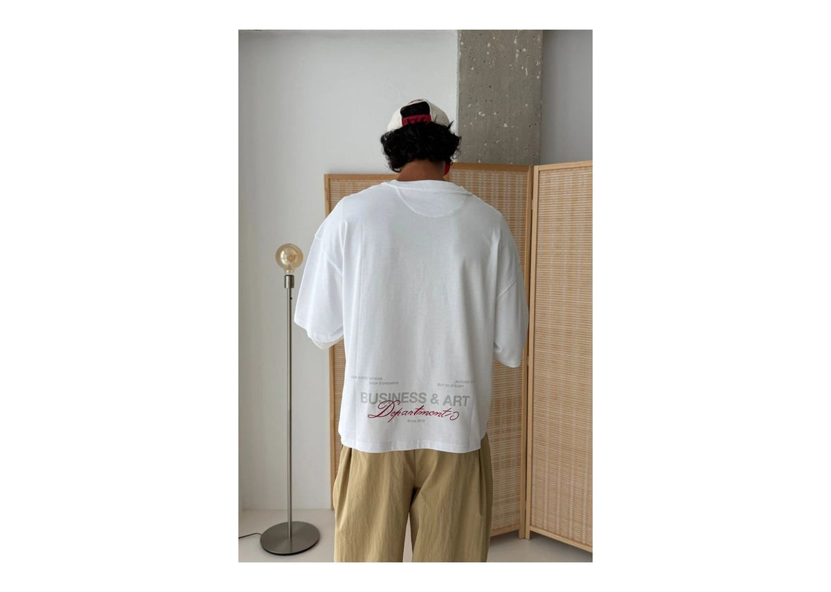 Nude Project Department Tee White