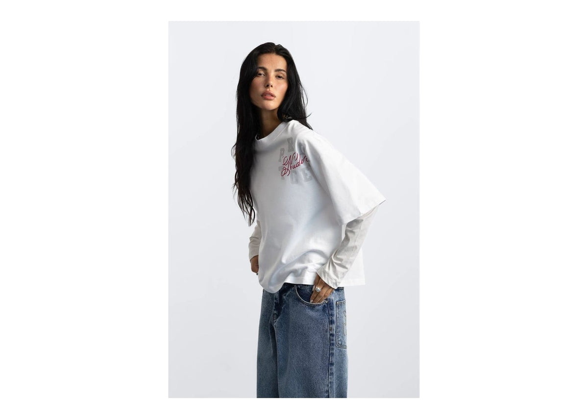 Nude Project Department Tee White