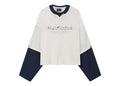 Nude Project Double Neck Long-Sleeve Tee White