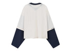 Nude Project Double Neck Long-Sleeve Tee White