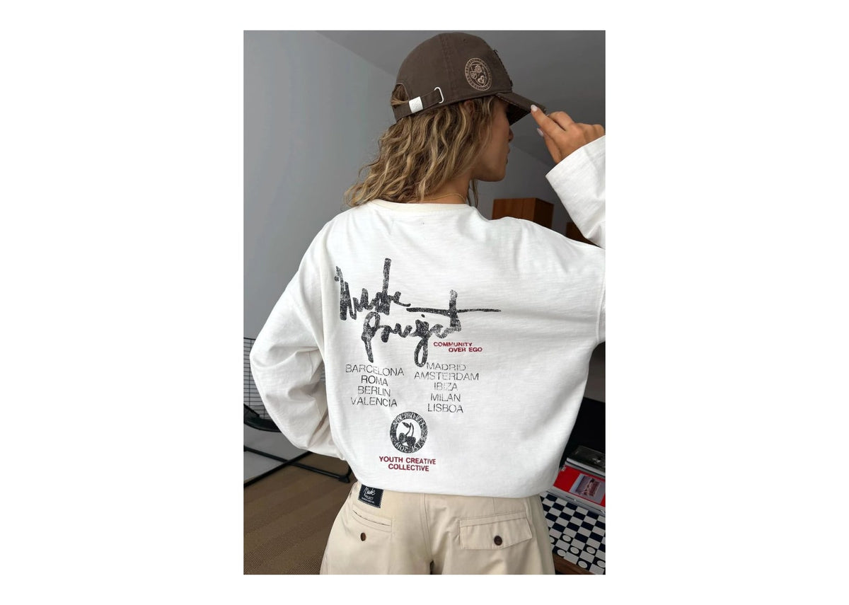 Nude Project Ego Long-Sleeve Tee Marshmallow