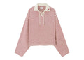 Nude Project Faded Striped Polo Red