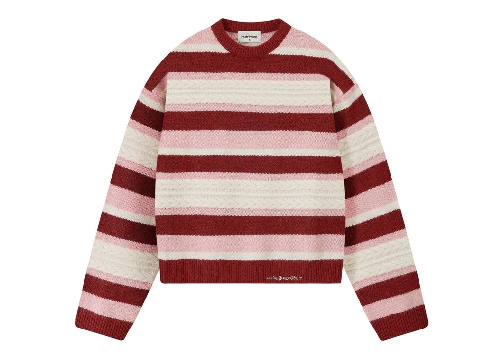Nude Project Flamingo Knit Sweater Burgundy