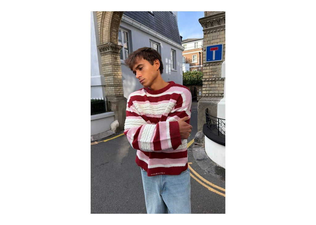 Nude Project Flamingo Knit Sweater Burgundy