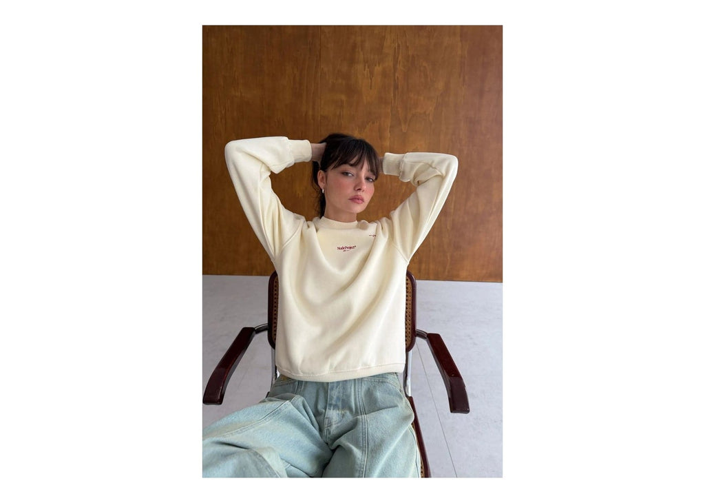 Nude Project Global Soon Sweatshirt Marshmallow