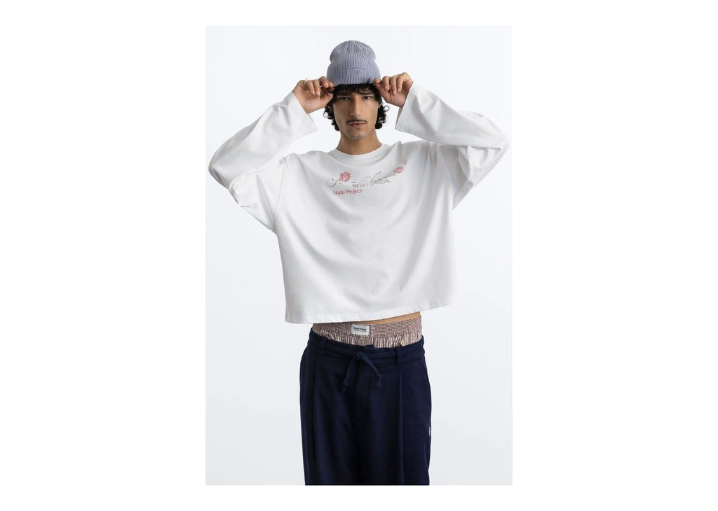 Nude Project Golborne Long-Sleeve Tee White