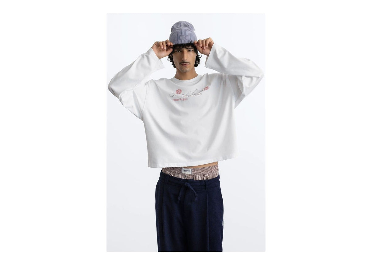 Nude Project Golborne Long-Sleeve Tee White