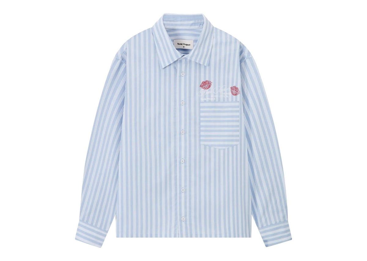 Nude Project Groucho Shirt Light Blue