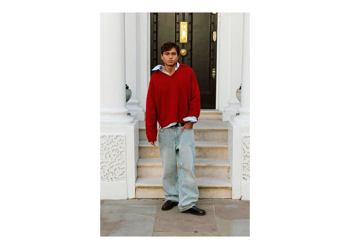 Nude Project Gunner Knit Sweater Red