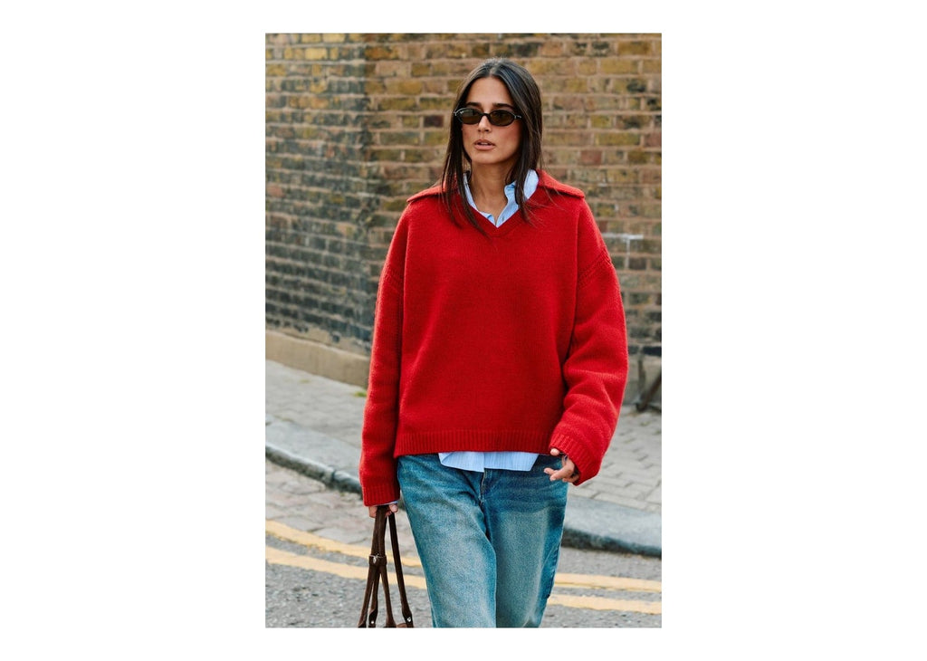 Nude Project Gunner Knit Sweater Red