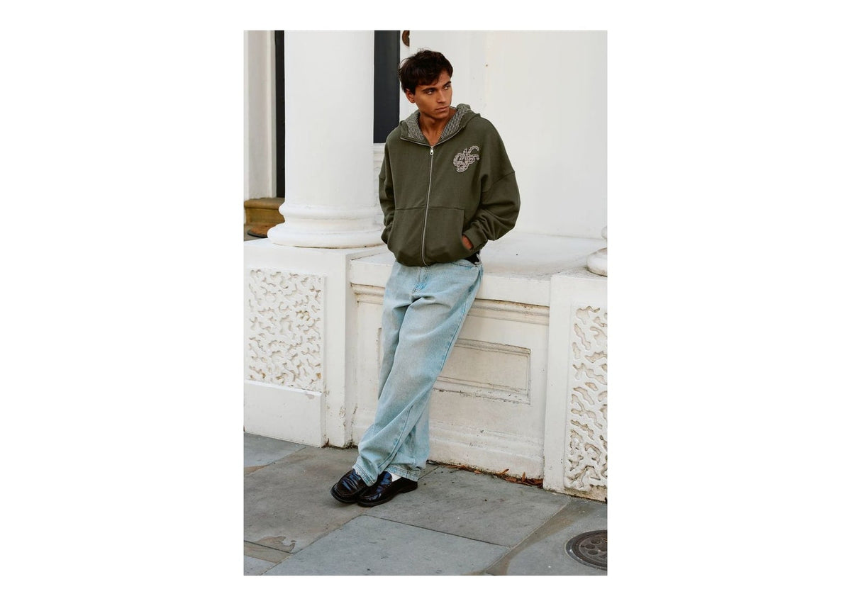 Nude Project Hammers Zip-Up Green