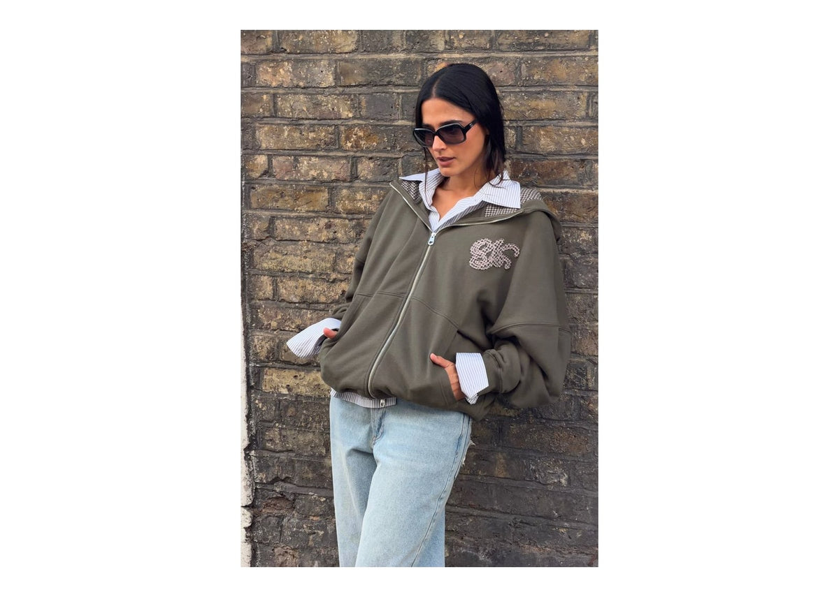 Nude Project Hammers Zip-Up Green