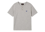 Nude Project Henley Neck Tee White/Grey 2 x Pack