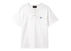Nude Project Henley Neck Tee White/Grey 2 x Pack