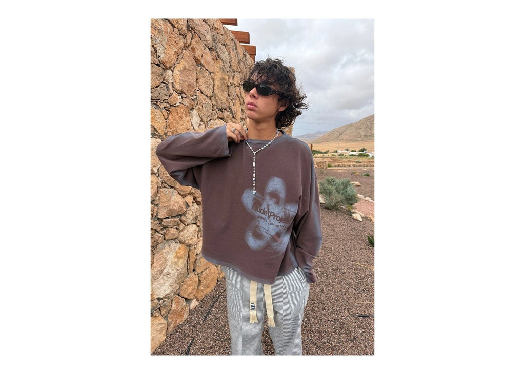 Nude Project Jave Long-Sleeve Tee Brown