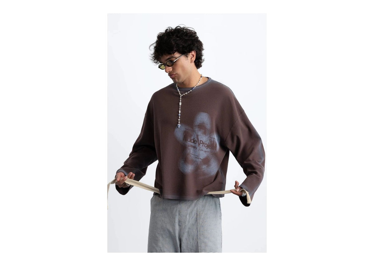 Nude Project Jave Long-Sleeve Tee Brown