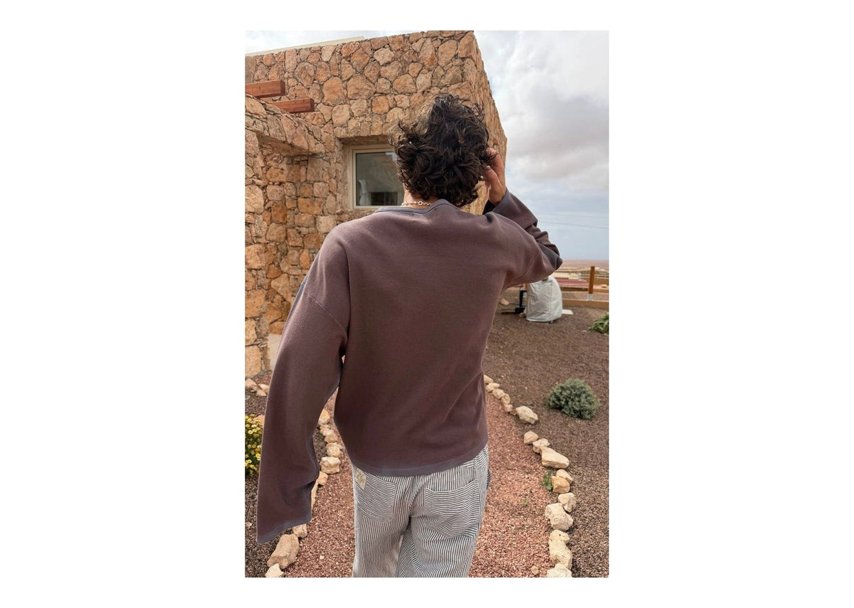 Nude Project Jave Long-Sleeve Tee Brown
