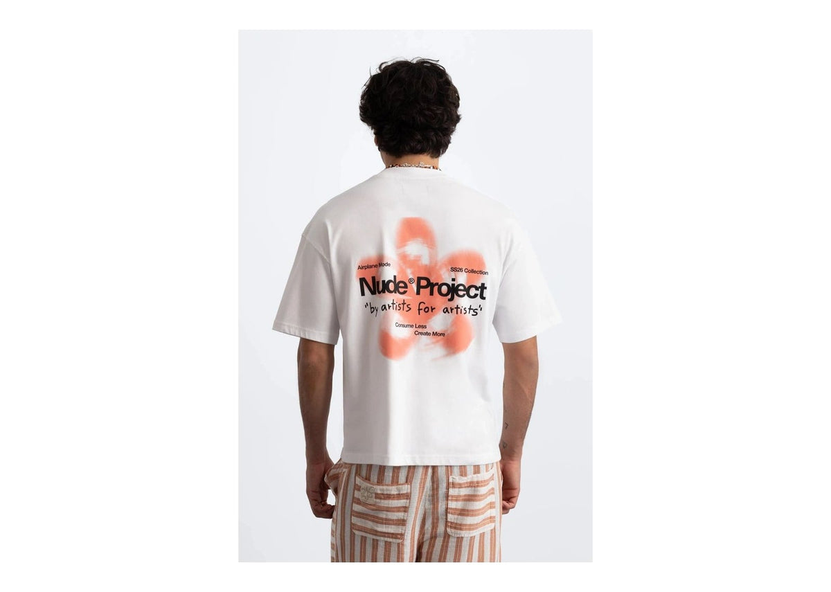 Nude Project Jave Tee White/Orange