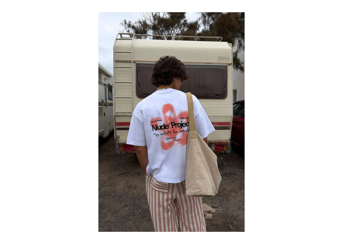 Nude Project Jave Tee White/Orange