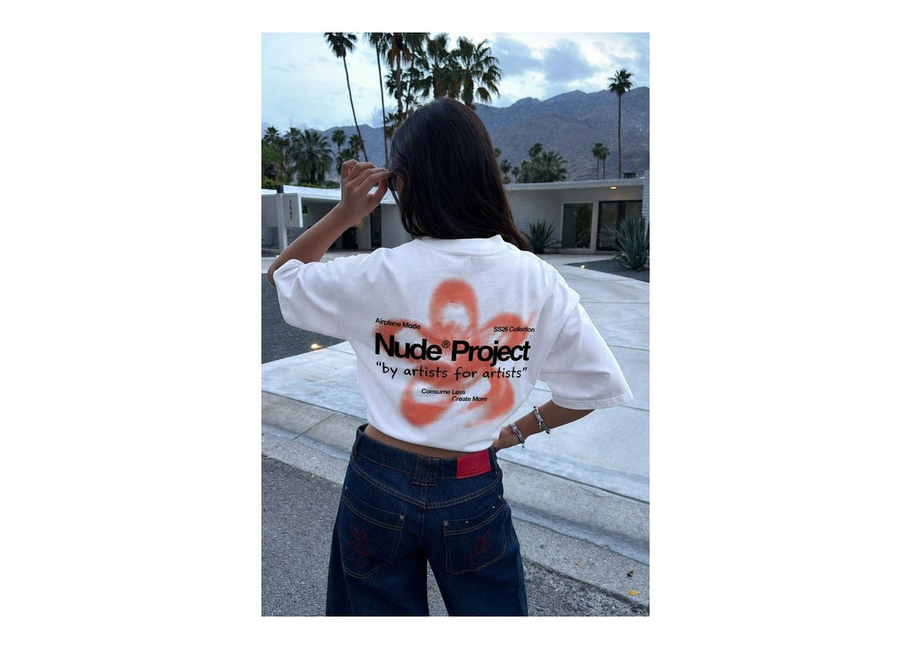Nude Project Jave Tee White/Orange