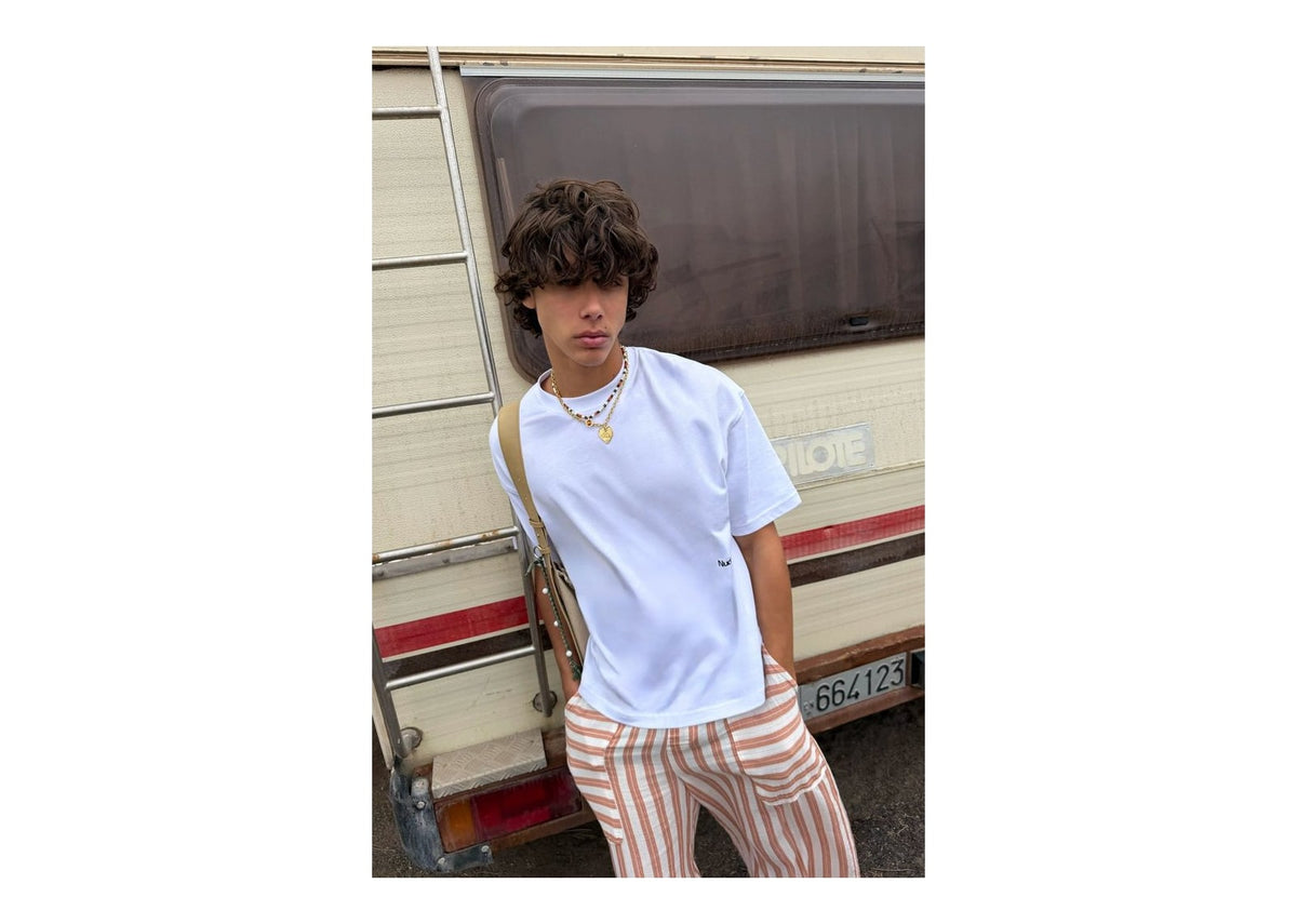 Nude Project Jave Tee White/Orange