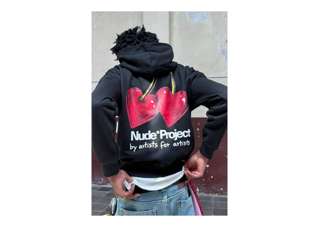 Nude Project Juicy Cherry Hoodie Black
