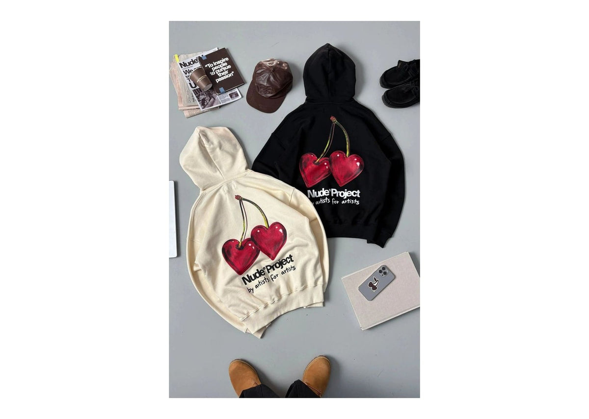 Nude Project Juicy Cherry Hoodie Marshmallow