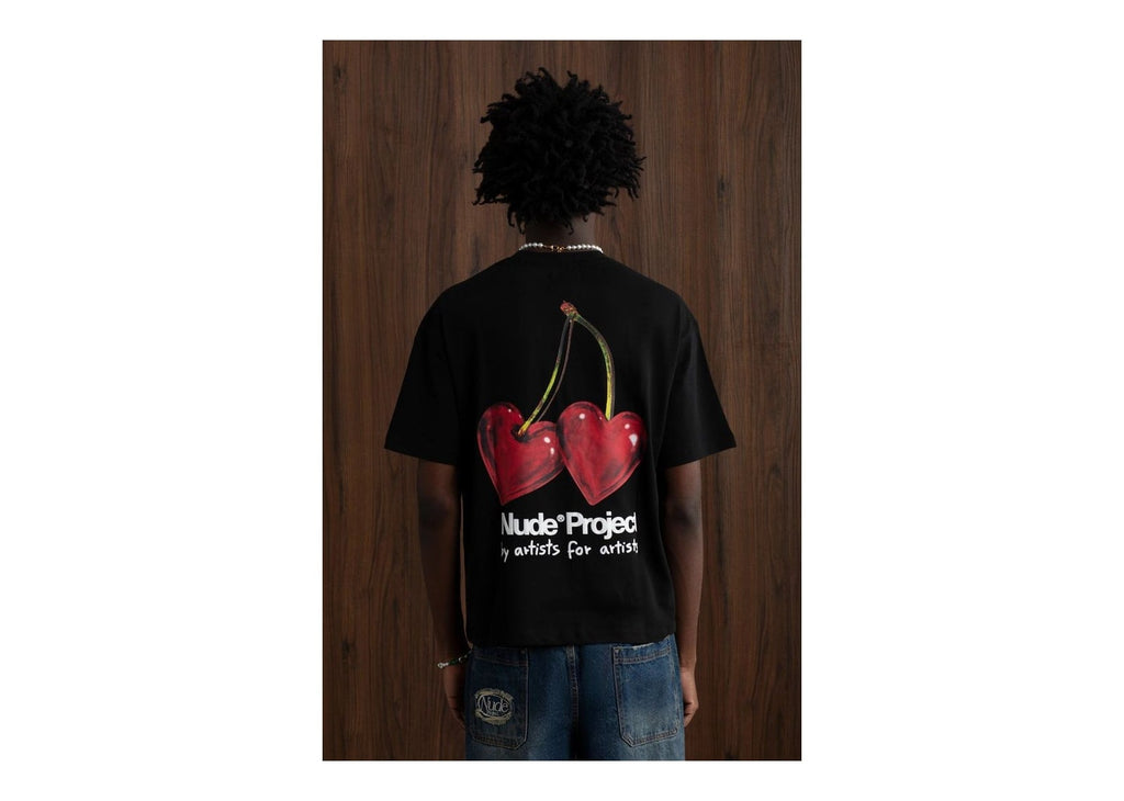 Nude Project Juicy Cherry Tee Black