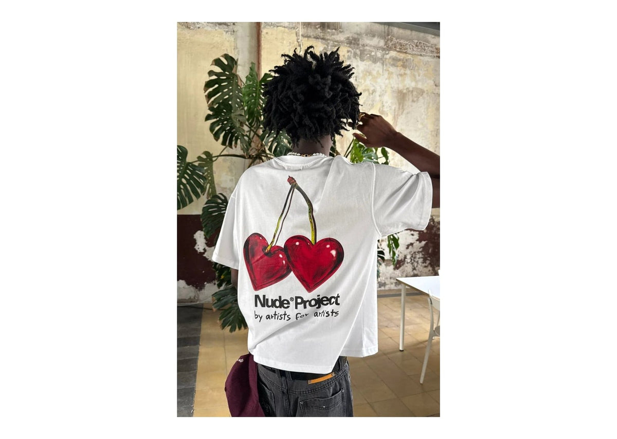 Nude Project Juicy Cherry Tee White