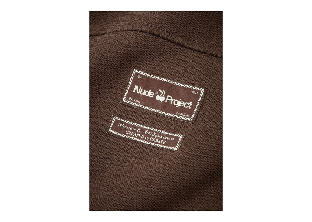 Nude Project Kim Zip-Up Hoodie Brown