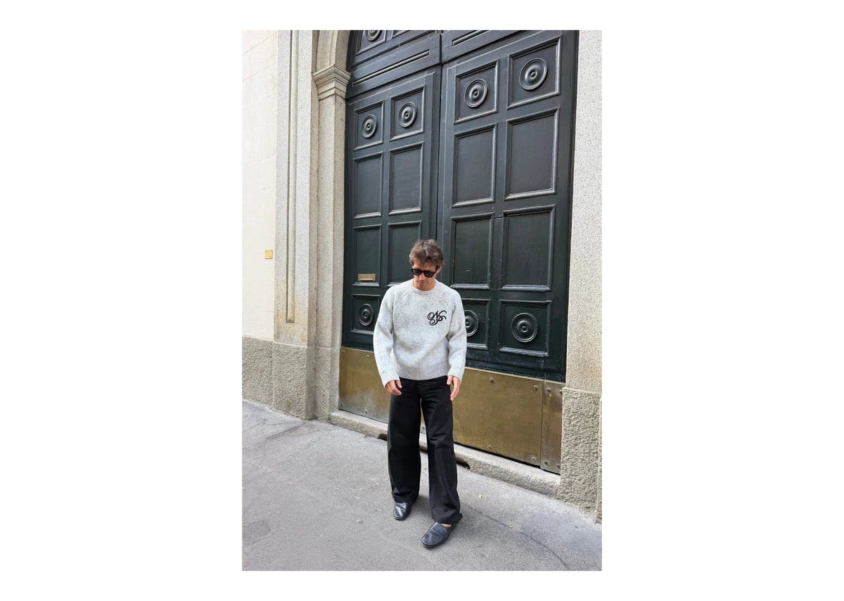 Nude Project Le Marais Knit Sweater Grey Melange