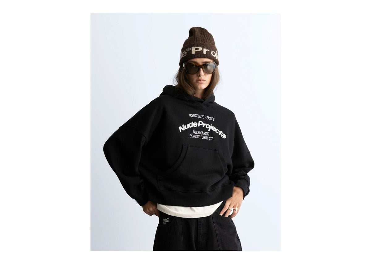 Nude Project Liberty Boxy Hoodie Black