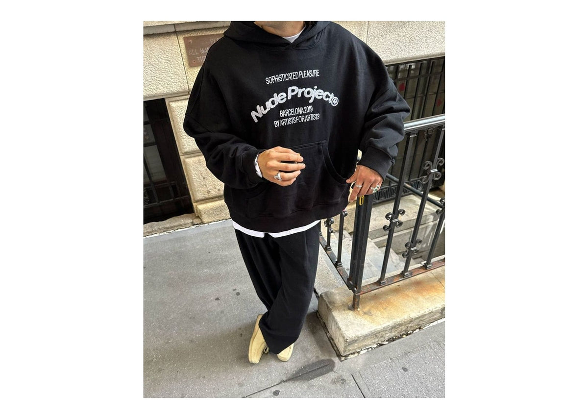 Nude Project Liberty Boxy Hoodie Black