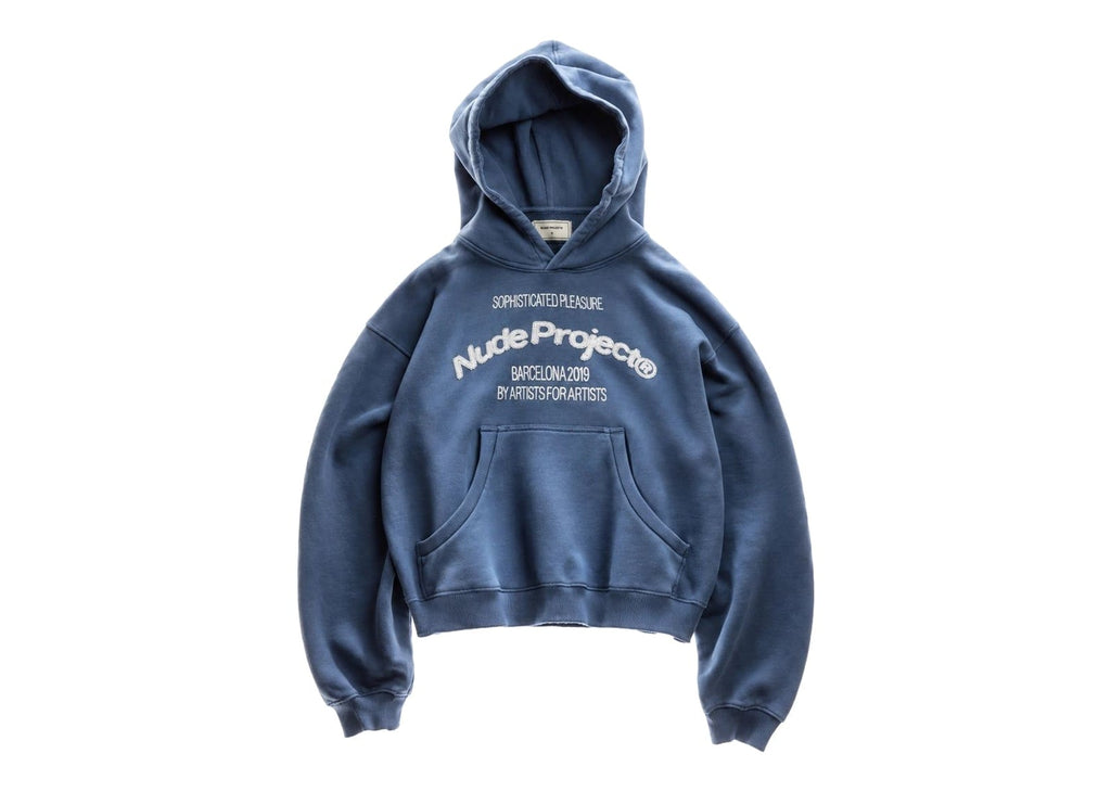 Nude Project Liberty Boxy Hoodie Blue