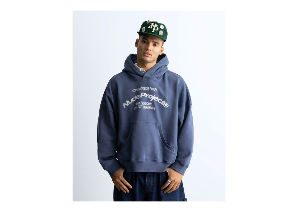 Nude Project Liberty Boxy Hoodie Blue