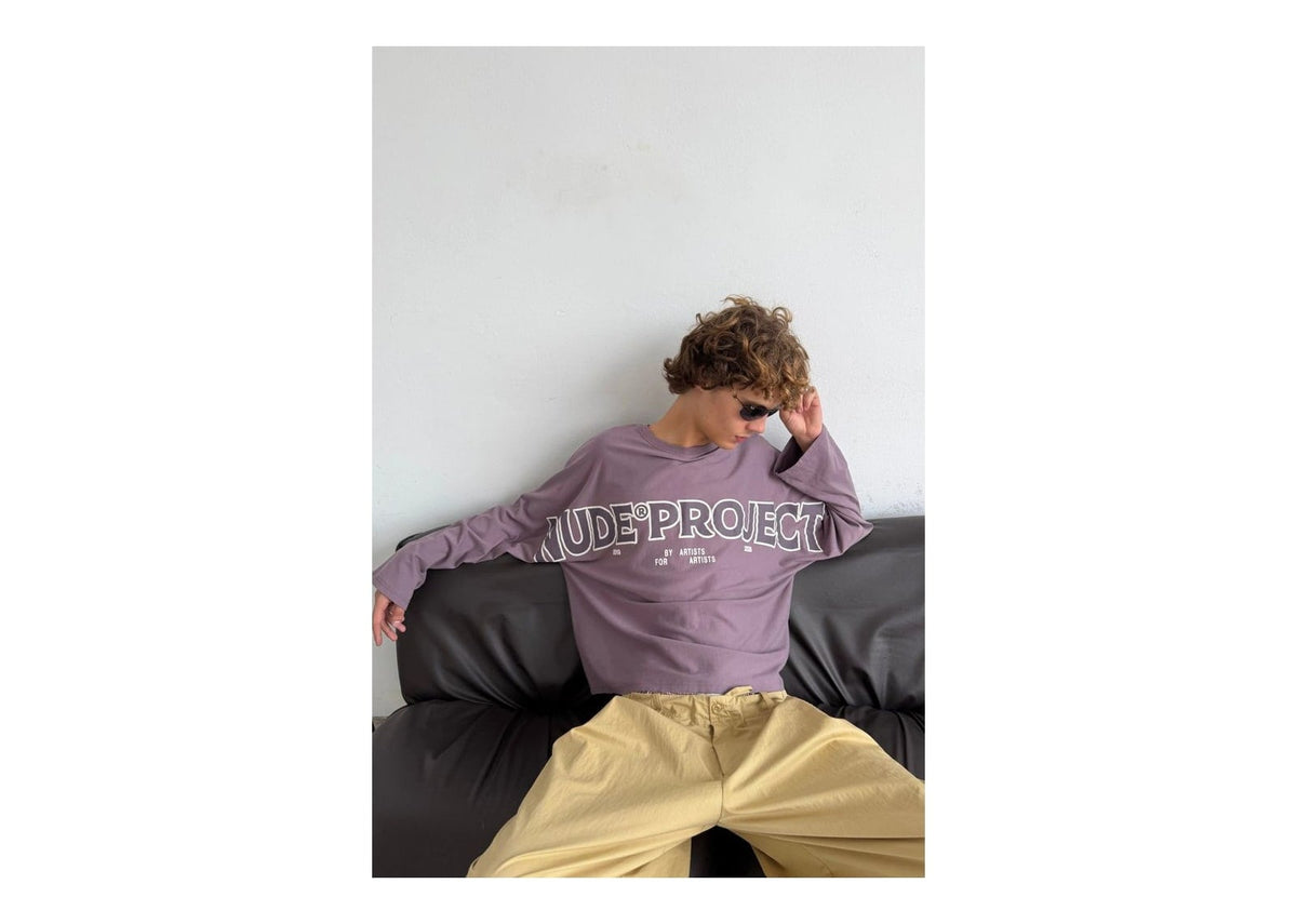 Nude Project Macro Long-Sleeve Tee Lilac