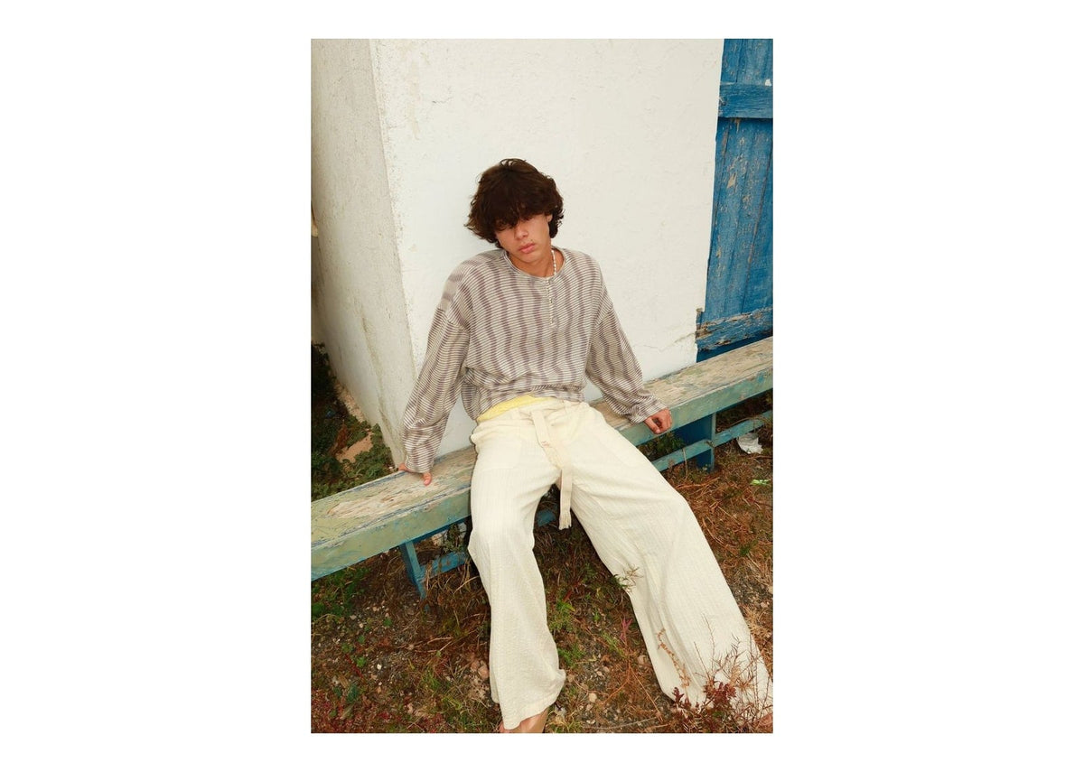 Nude Project Manrique Long-Sleeve Tee Beige