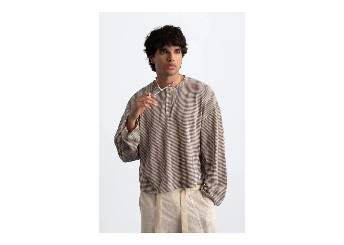 Nude Project Manrique Long-Sleeve Tee Beige