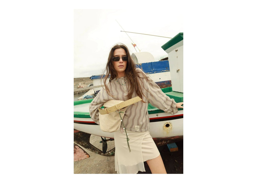 Nude Project Manrique Long-Sleeve Tee Beige